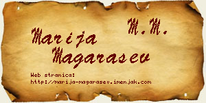 Marija Magarašev vizit kartica